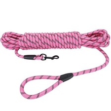 Long Dog Leash for Training 15Ft-Reflective Nylon Rope with Swivel Hook-Recal...