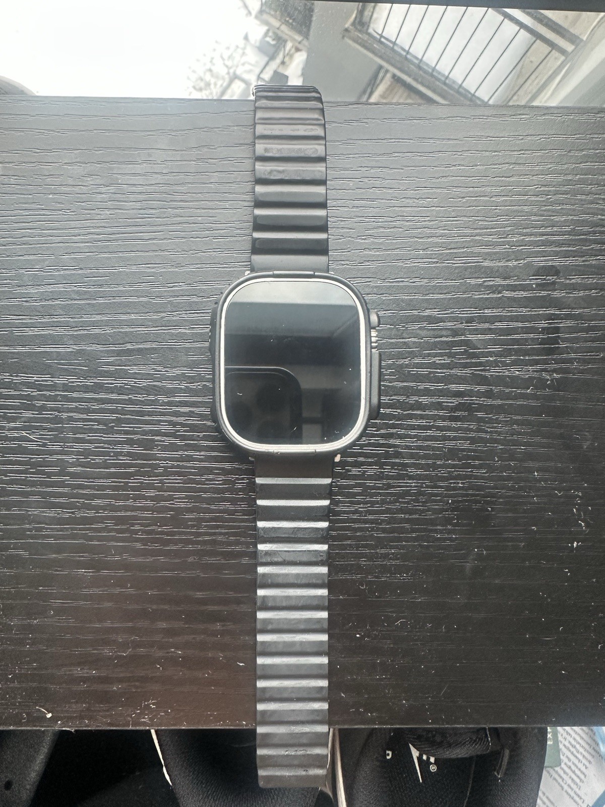 Apple Watch Ultra 2 49mm Titanium Silver Case Black Band LTE GPS Touch Screen-image