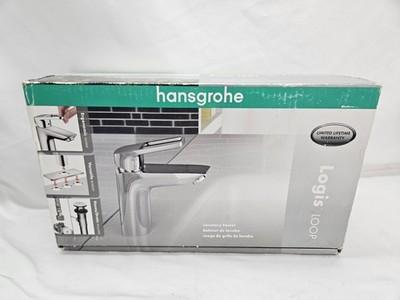 Hansgrohe Logis Loop Bathroom Lavatory Faucet Chrome Open Box Unused Complete