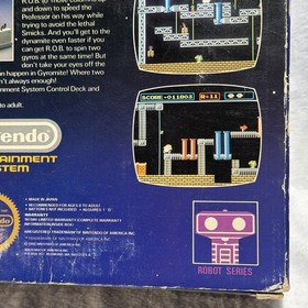 Gyromite⭐️NICE Complete CIB Big Box⭐️Nintendo NES Original RARE Rob Robot Bundle