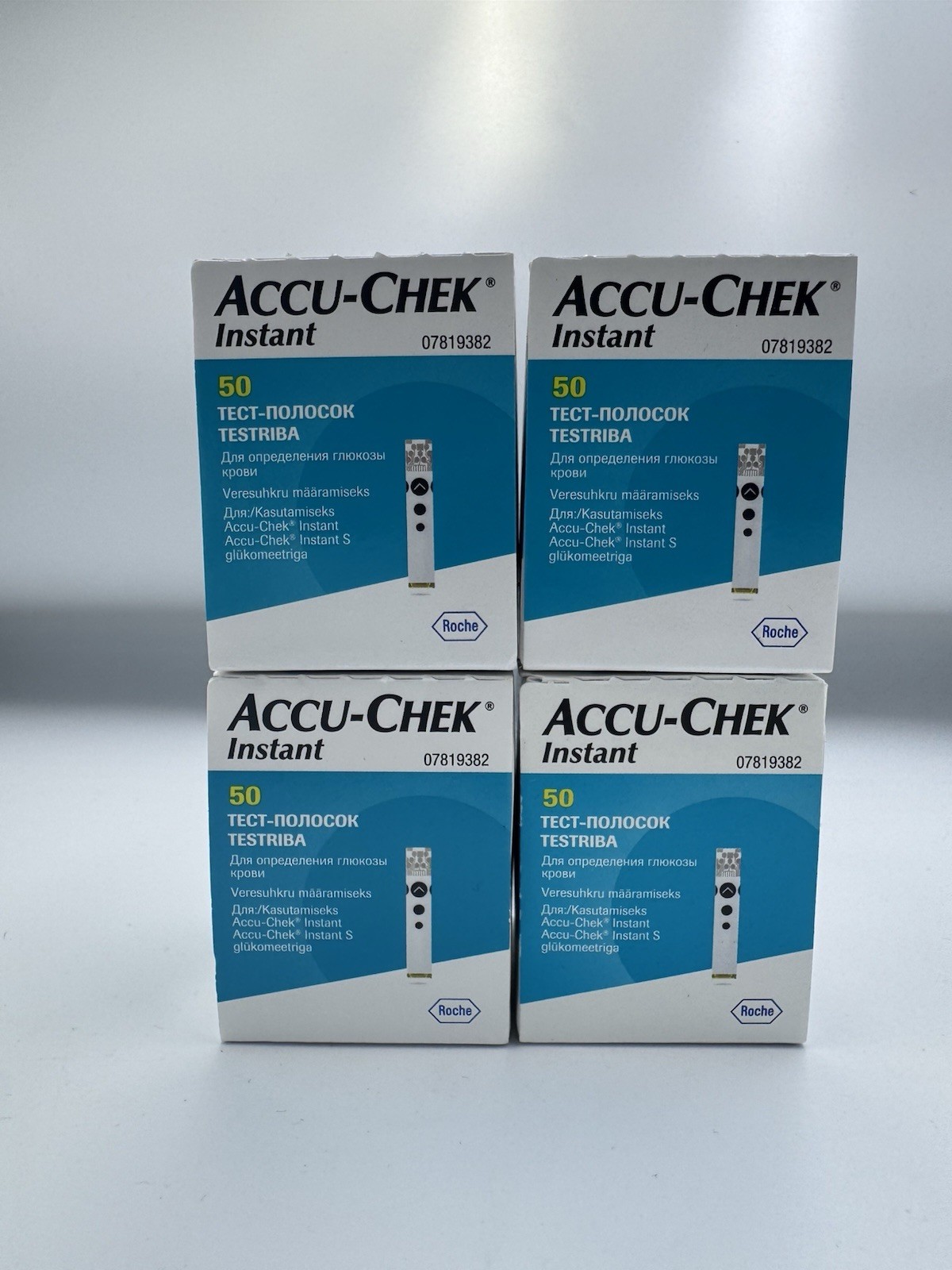 Accu-Chek Instant Blood Glucose Test Strips 4 x 50 (200 Total) Exp 2027 Genuine