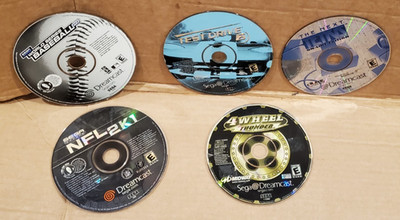 Sega Dreamcast Game Disc Lot 5 Discs
