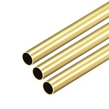 3PCS 300mm Length 8mm OD 0.5mm Wall Thickness Brass Round Tube Seamless