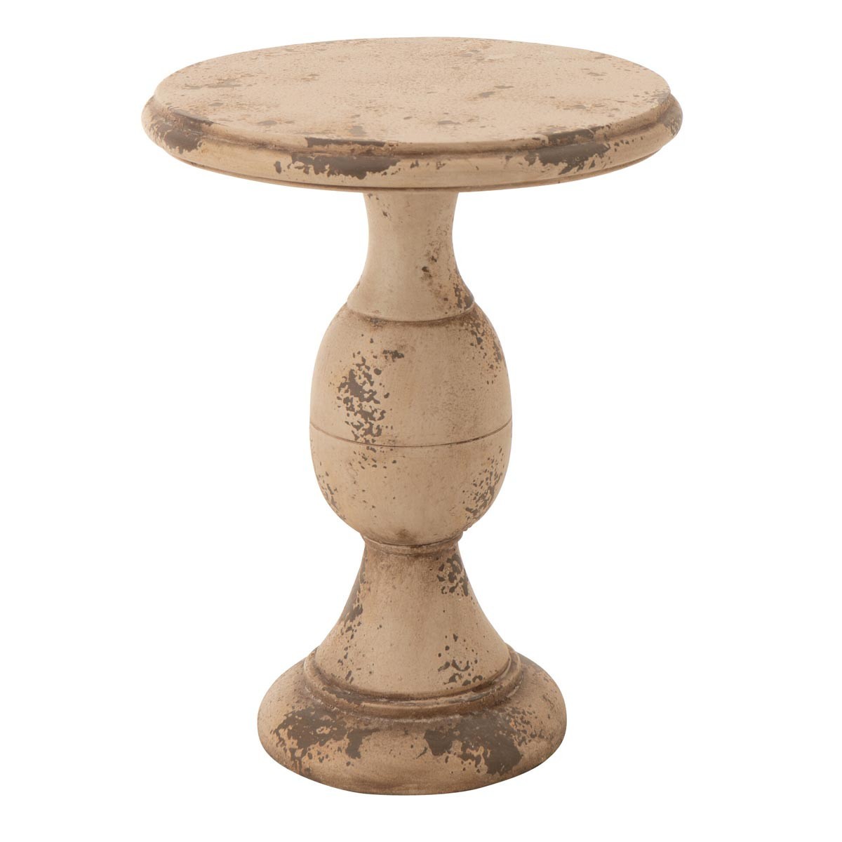 Table d'appoint de jardin Antik 58cm beige pour optimiser l'espace de votre petit balcon