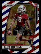 Marvin Harrison Jr. #375 2024 Panini Prizm Red White and Blue 8052
