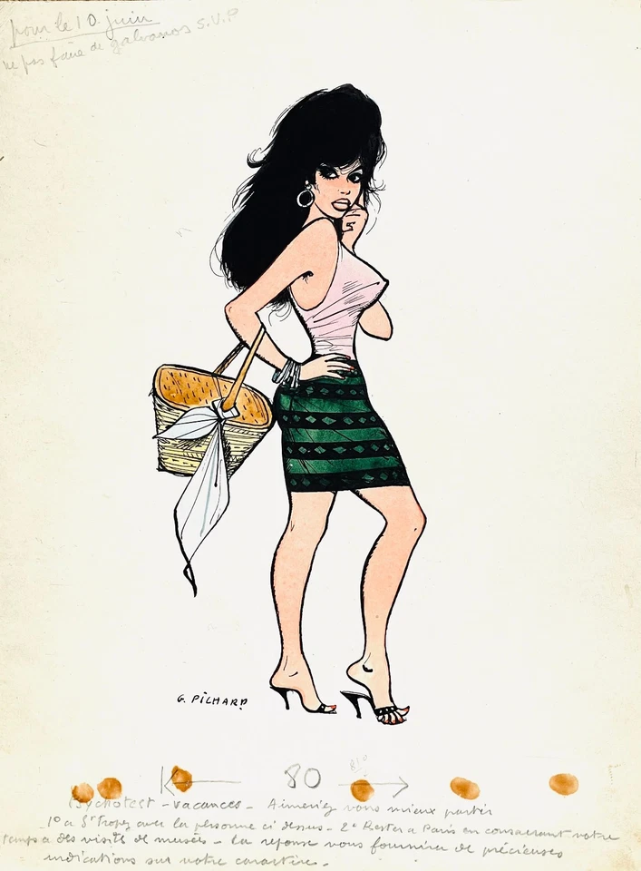 Couverture originale couleurs  Georges PICHARD  "Le Rire" n°118  1961  Signée - Photo 1/4