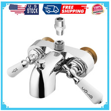 Clawfoot Add-A-Shower Bathcock Diverter,Shower Attachment for Tub Faucet,Bath...