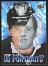 2025-26 Upper Deck Series 1 UD Portraits Brandt Clarke #P-20 Kings