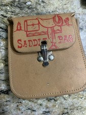 vintage leather Western Native American Saddle Bag For Kids Toy