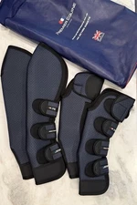NEW Premier Equine Airtechnology Knee Pro-Tech Travel Boots Navy Large Set Four