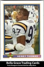1991 Bowman Henry Thomas #318 Minnesota Vikings NFL Football