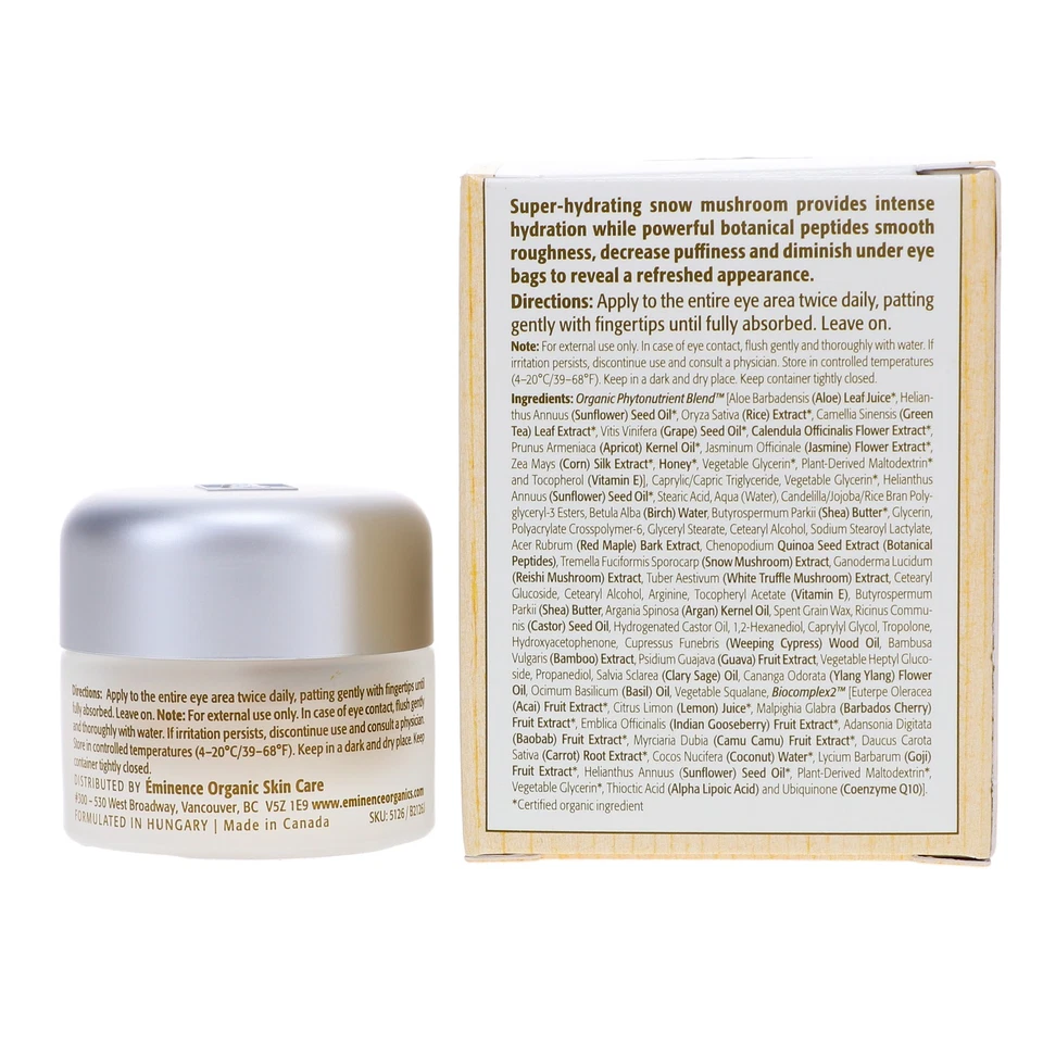 Crema de ojos Eminence Snow Mushroom Moisture Cloud 0,5 oz Foto 2 de 4