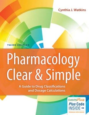 #ad Pharmacology Clear and Simple: A Guide to Drug Classifications and ACCEPTABLE $4.98