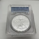2019 W Burnished American Silver Eagle PCGS SP69 (Uncirculated)  Blue Label