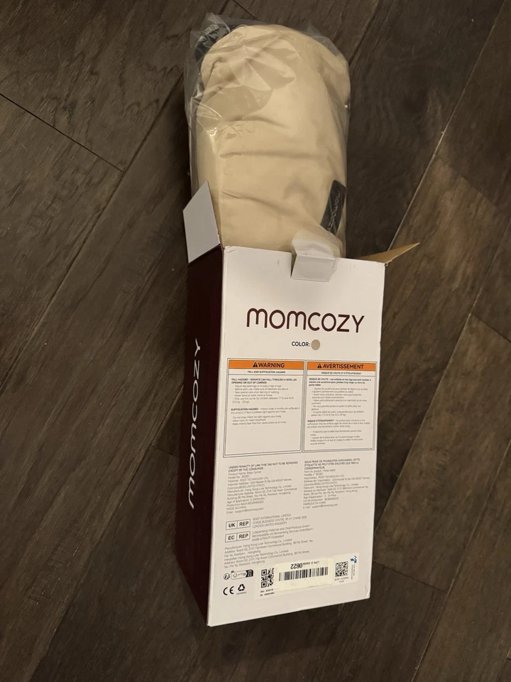 Porta-bebês Momcozy 3-24 meses cor cáqui novo em folha - Imagem 4 de 4