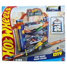 Hot Wheels City Stunt Garage GNL70 – mehrstöckiges Parkhaus mit Aufzug & 1 Auto