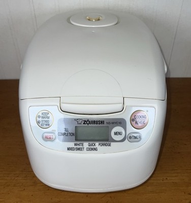 Zojirushi Micom NS-MYC10 5.5 Cup Rice Cooker & Warmer - White