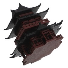 Mini Pagoda Statue: Miniature Chinese Japanese Pavilion Sculpture - Zen Garden