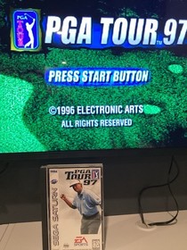 PGA Tour 97 Sega Saturn CIB Complete w/ Reg Card TESTED