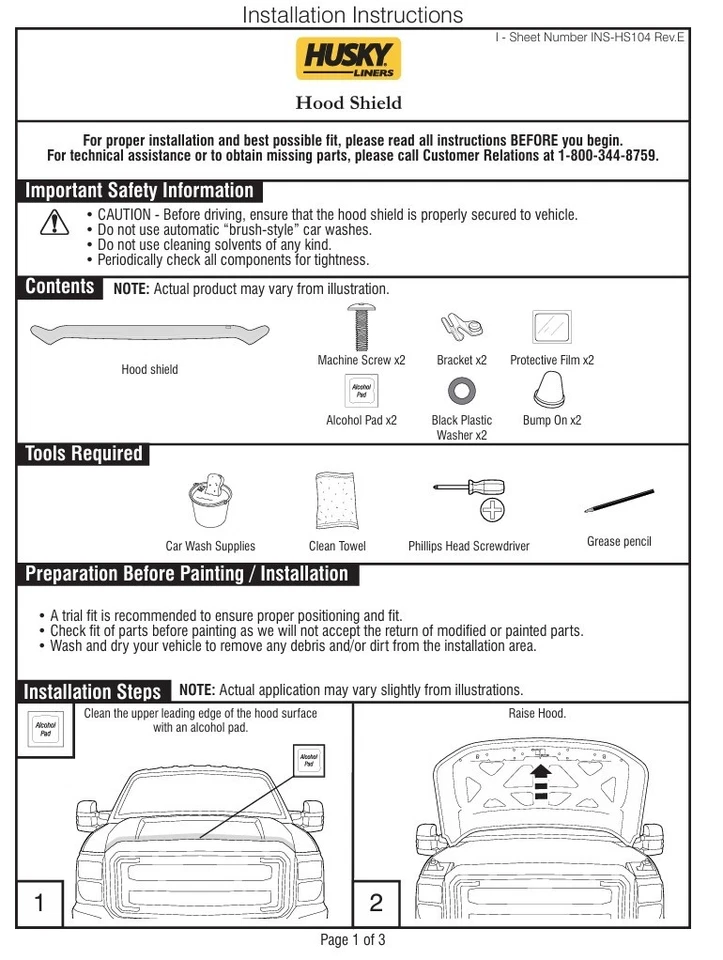 Husky Smoke CarFlector защита от дымовых жуков для Subaru Outback 2010-2014 годов выпуска - Изображение 3 из 4