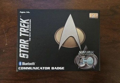 Fametek Star Trek Next Generation 30 Bluetooth Communicator Badge New Opened Box