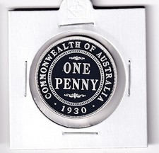 AUSTRALIAN 1999 MASTERPIECES IN SILVER 10 CENTS ONE PENNY FINE PROOF COIN #5062