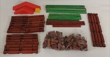 Vintage LINCOLN Logs Lot Over 127 Pieces Miscellanous Various Pieces