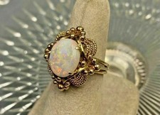 3Ct Oval Cut Vintage Natural Fire Opal Engage...
