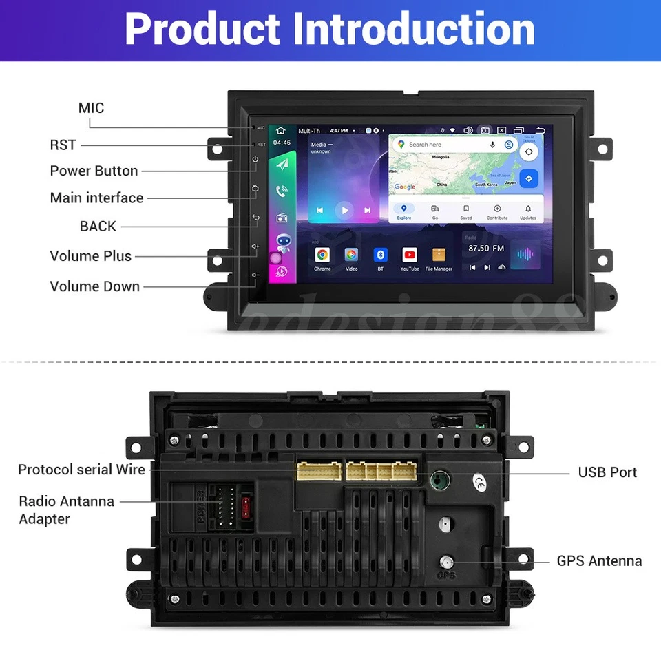 2+64G For Ford Explorer 2006 2007-2010 Car Stereo Radio Android Carplay GPS - Изображение 3 из 4