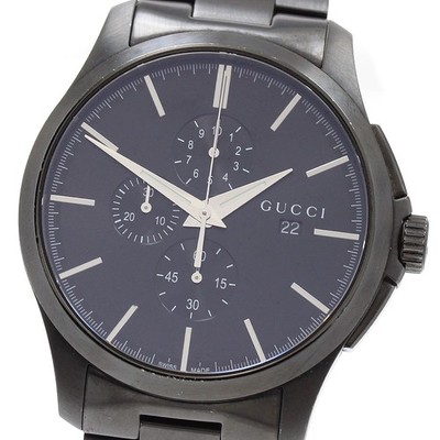 Gucci G-Timeless Chronograph Quarz Herrenuhr mit Box aus Japan