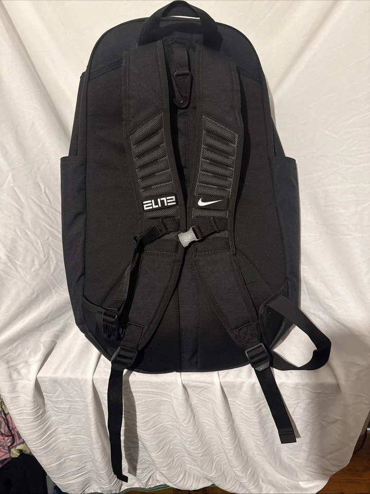 Mochila de baloncesto Nike Elite Pro negra/blanca, talla única, duradera Foto 3 de 4