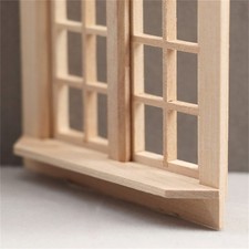 Handmade Window Miniature Panel for 1 12 Scale Dollhouses Play Toy