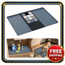 Silicone Under Sink Mat 31x22 inches Waterproof Oil Resistant Flexible