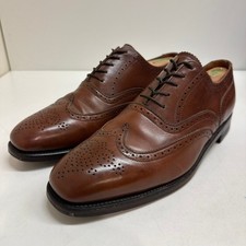 EUC Crockett Jones x Polo Ralph Lauren Brown Calf Wingtip Benchmade England 11