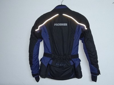 Motorradjacke Probiker Damen Gr. 36 schwarz blau