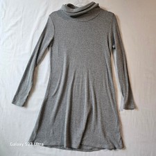 Philosophy Dress Women's Medium Gray Ribbed Turtleneck Sweater long sleeve