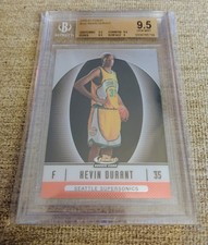 2006-07 Topps Finest #102 Kevin Durant Rookie Card #/539 RC BGS 9.5 Gem Mint. rookie card picture