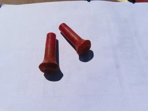 Chrysler Dodge Plymouth Mopar 1964-74 Red Door Lock Knobs Pulll Knob Pair