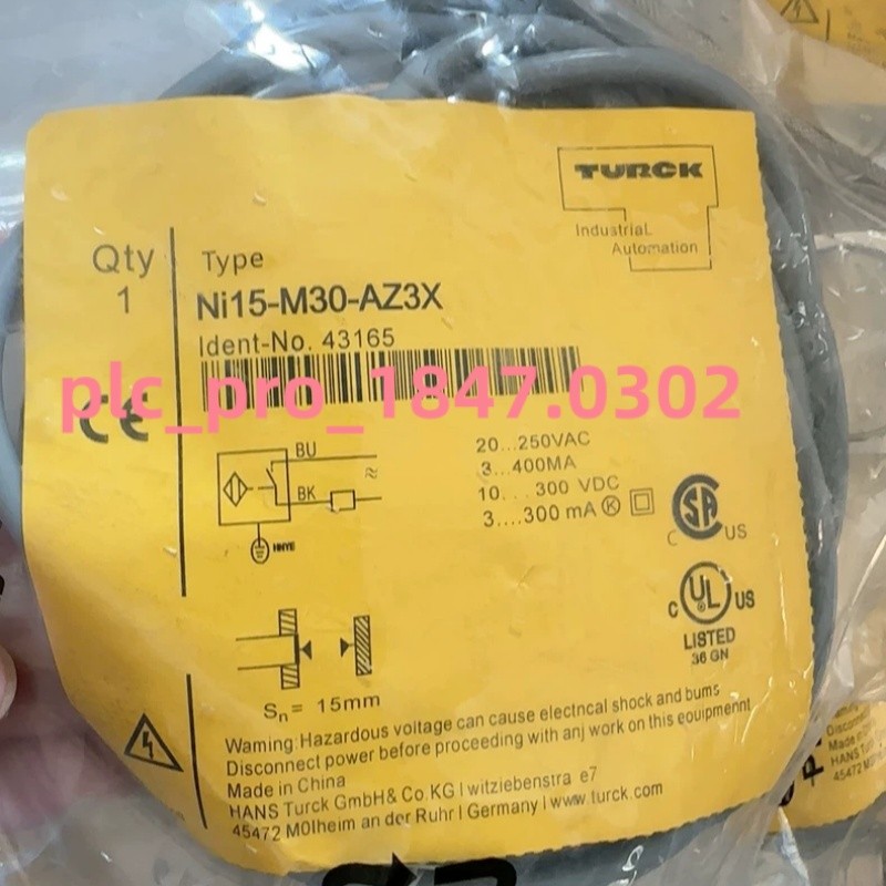 1PCS Brand New TURCK NI15-M30-AZ3X Proximity Switch Sensor Fast delivery