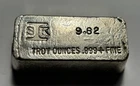 9.82 OZ SIK VINTAGE POURED 999 SILVER BAR