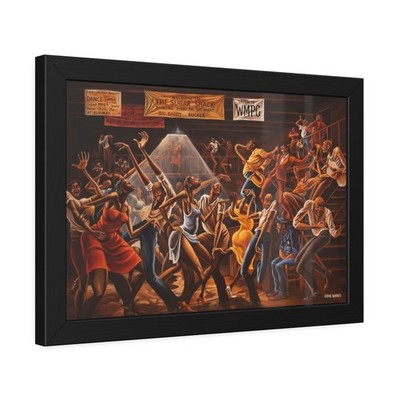 Ernie Barnes Sugar Shack Frame Poster | Framed Paper Art, Vintage Soul Jazz