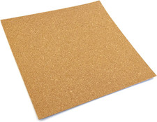 Self-Adhesive Cork Sheets, 12 X 12 Inch, Pack of 12, 1Mm Thick Natural Cork Shee