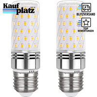 LED E27 12W Kaltweiß 6000K 1350LM 360-Grad Licht Stabform 2Er-Set