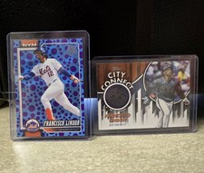 2026 Topps Series 1 Francisco Lindor Easter Blue Dot #123,Game Used Relic #CC-FL