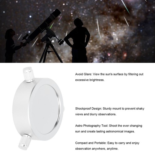 Durable 3in Solar Filter for 44-70mm Telescopes PET Coated Protection - Picture 5 of 15