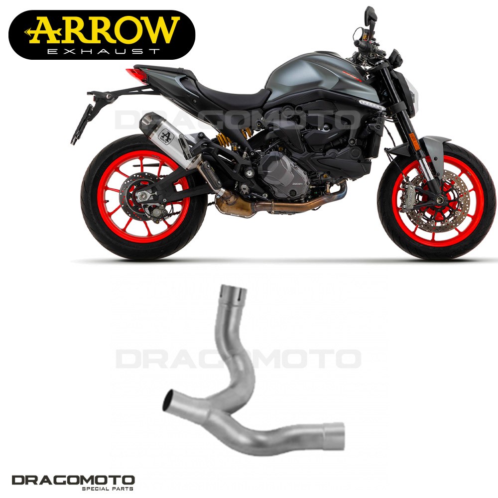Tuyaux ARROW RC silencieux conique en carbone et inox pour Ducati Monster 937 2021 2022