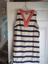 New! Tommy Hilfiger linen blend pullover sleeveless Sun dress~Sz 10~NWT $109 