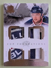 2010-11  The Cup - Foundations. Rick Nash  Quad patch card. SP #2/10 !!