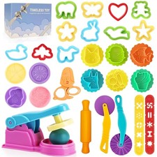 Dough Tools Play for Kids- Toy Accessories Include child-size, Multicolor