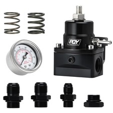 Adjustable EFI Fuel Pressure Regulator Kit 3-70PSI with AN8 Feed Port and AN6 Re